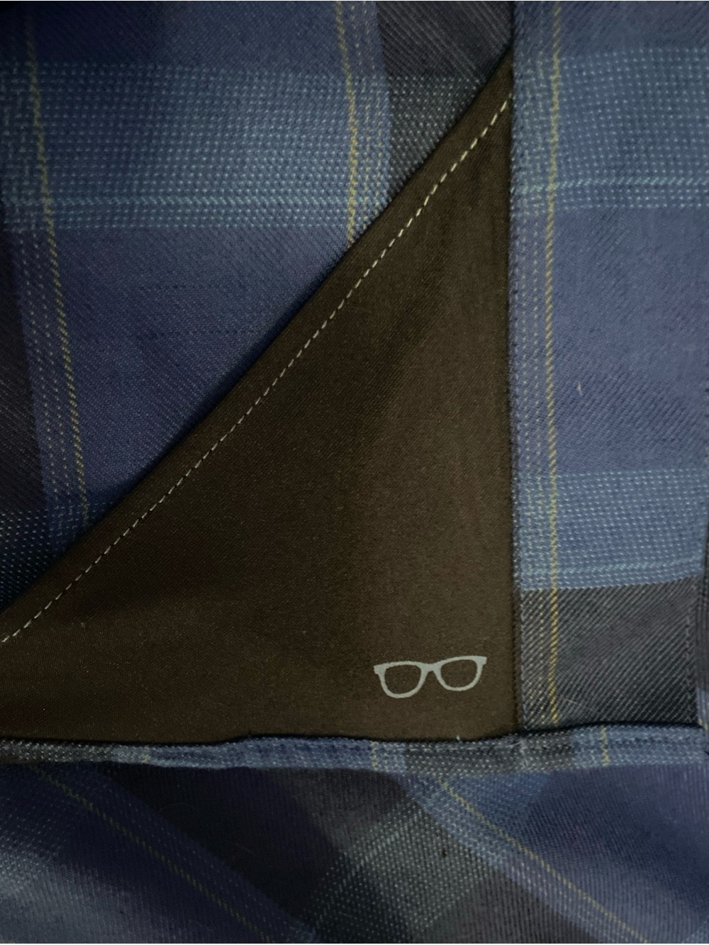 Dixxon Dawson Men's Plaid Flannel Button-Up Shirt Blue Black Long Sleeve L - Picture 9 of 13